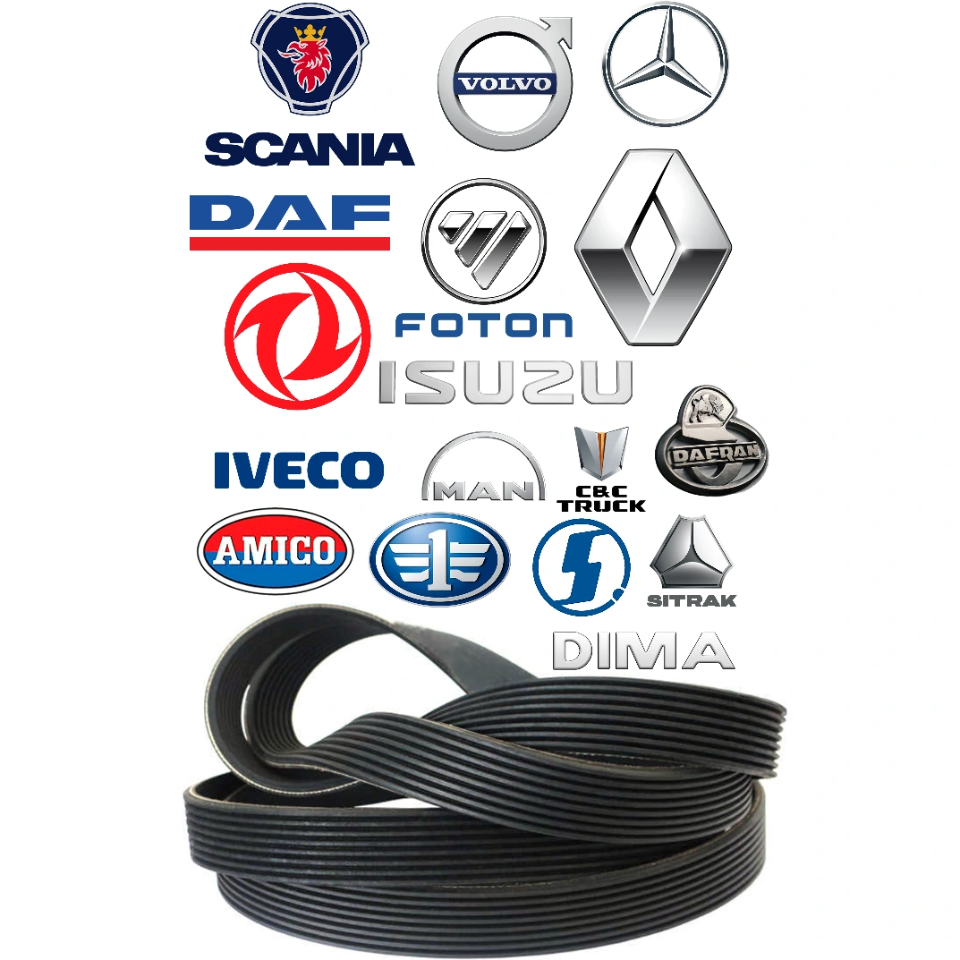 تسمه دینام شیاری ولوو FH/F12/N12//N10 VOLVO