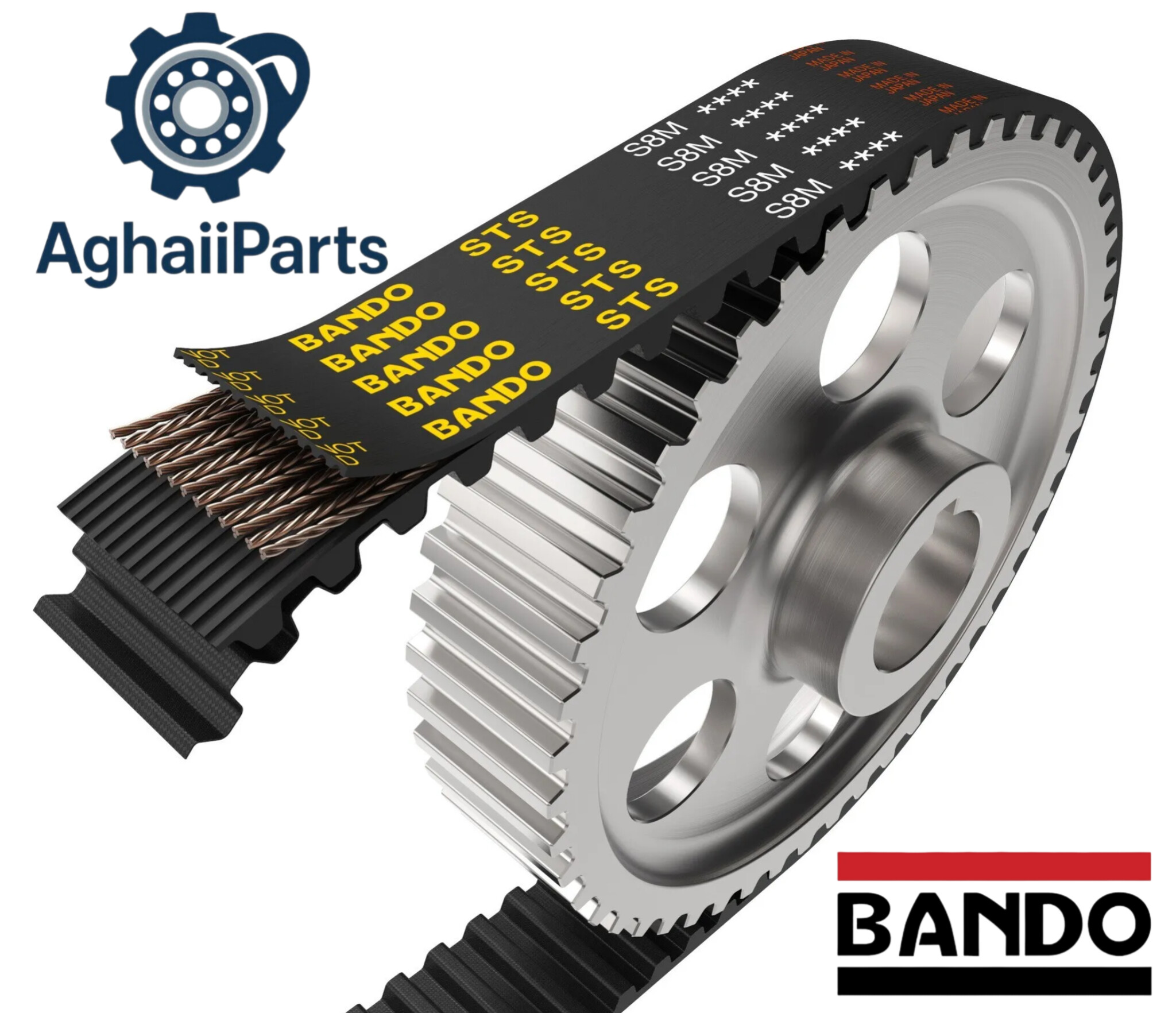 تسمه تاییمینگ صنعتی اصلی و چینی STD 8M 1304