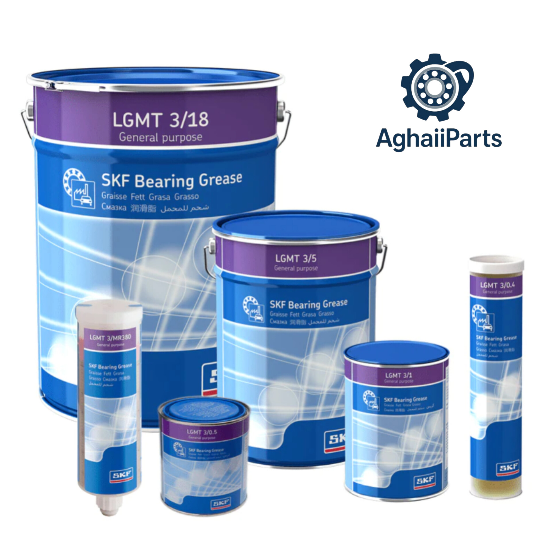 گریس اس کا اف اصل SKF Bearing Grease LGMT 3 / 18