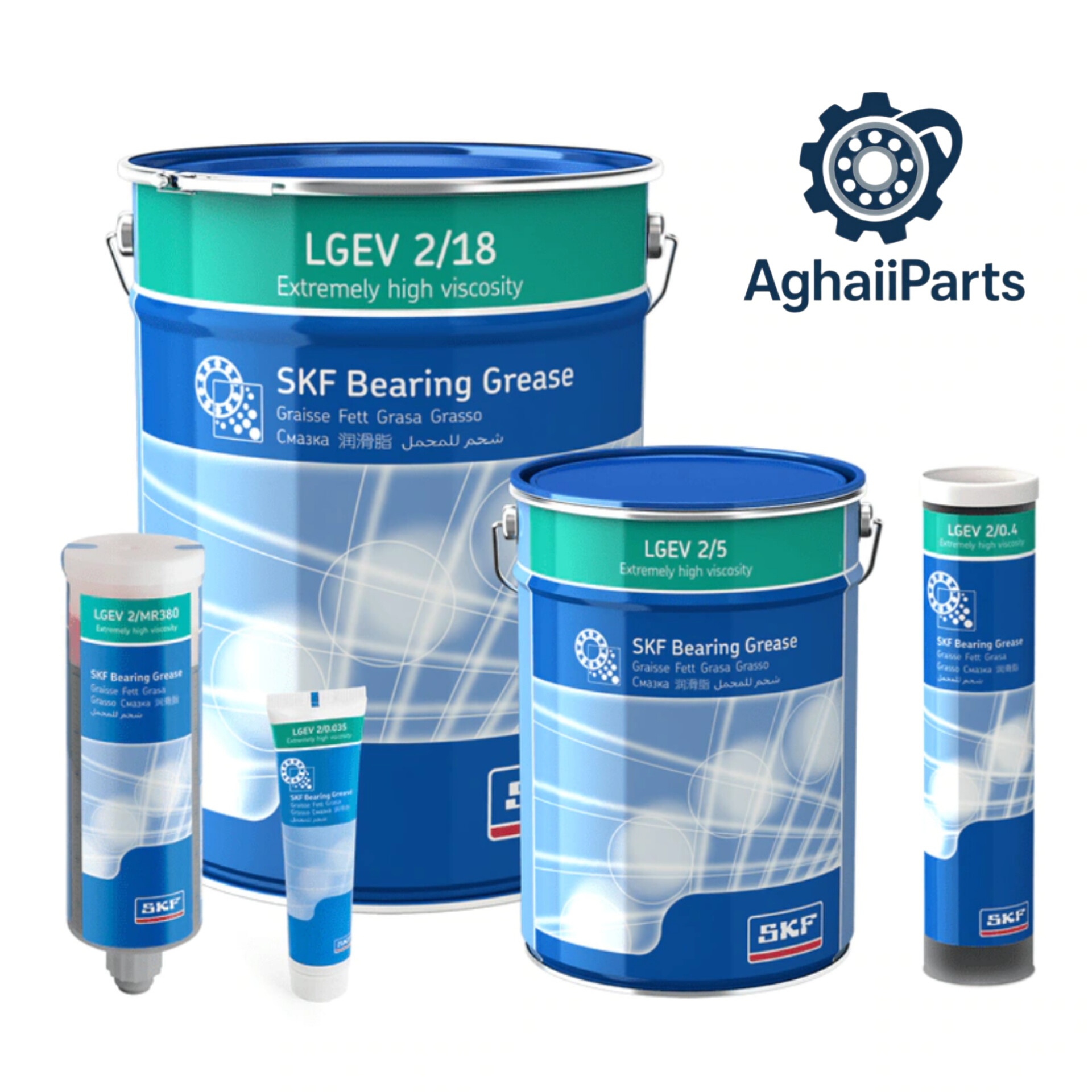 گریس اس کا اف اصل SKF Bearing Grease LGVEV 2 / 18