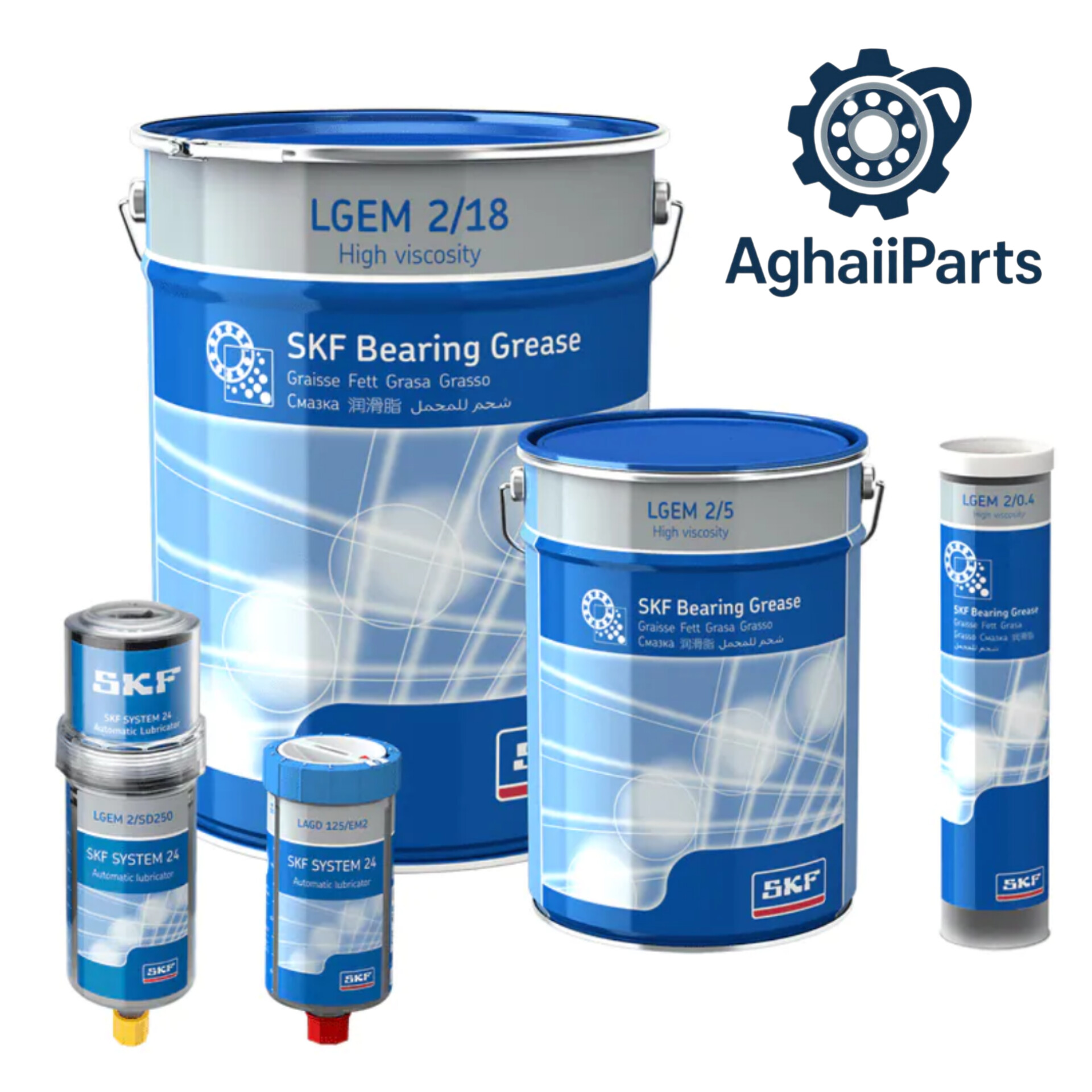 گریس اس کا اف اصل 18 / SKF Bearing Grease LGEM 2