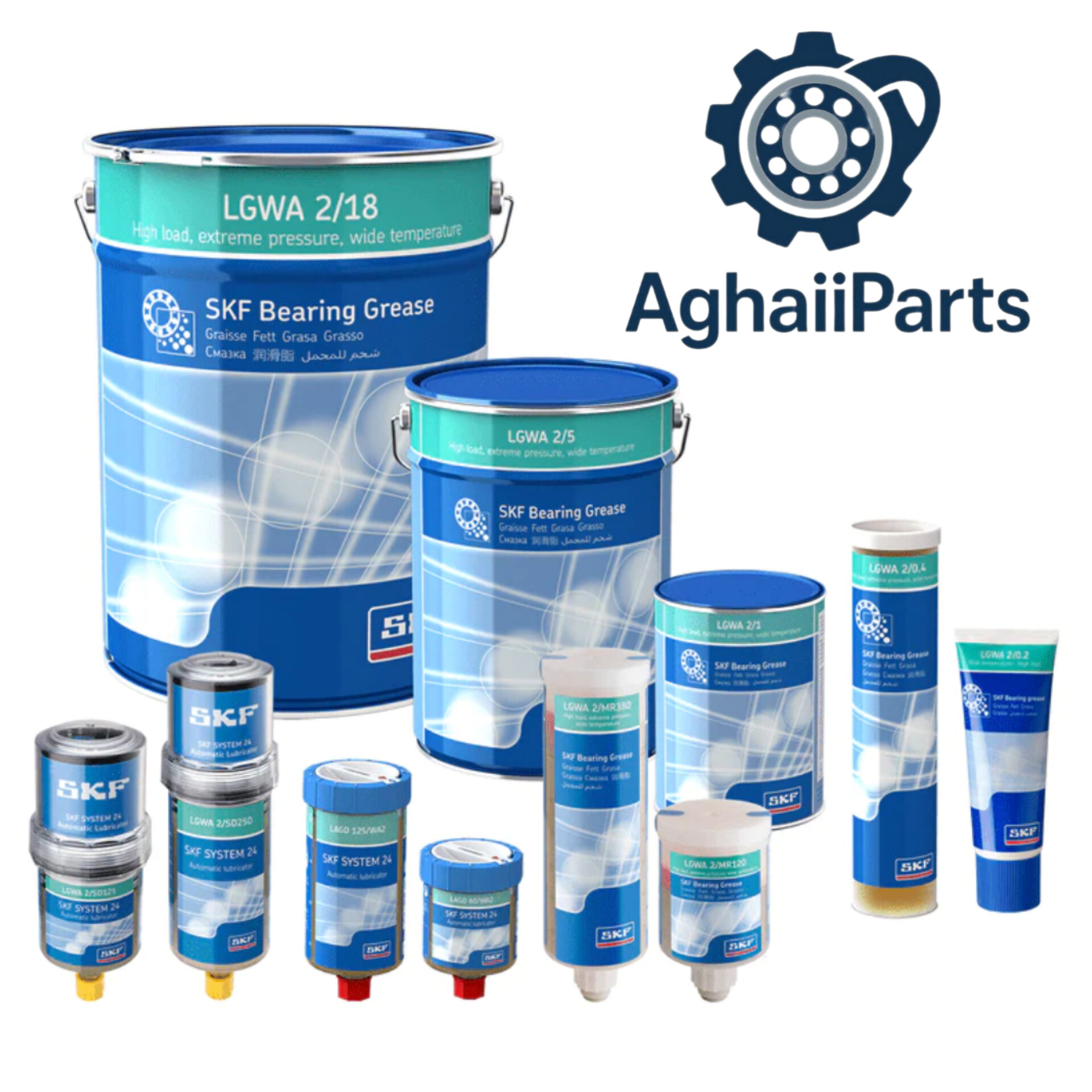 گریس اس کا اف اصل 18 / SKF Bearing Grease LGWA 2