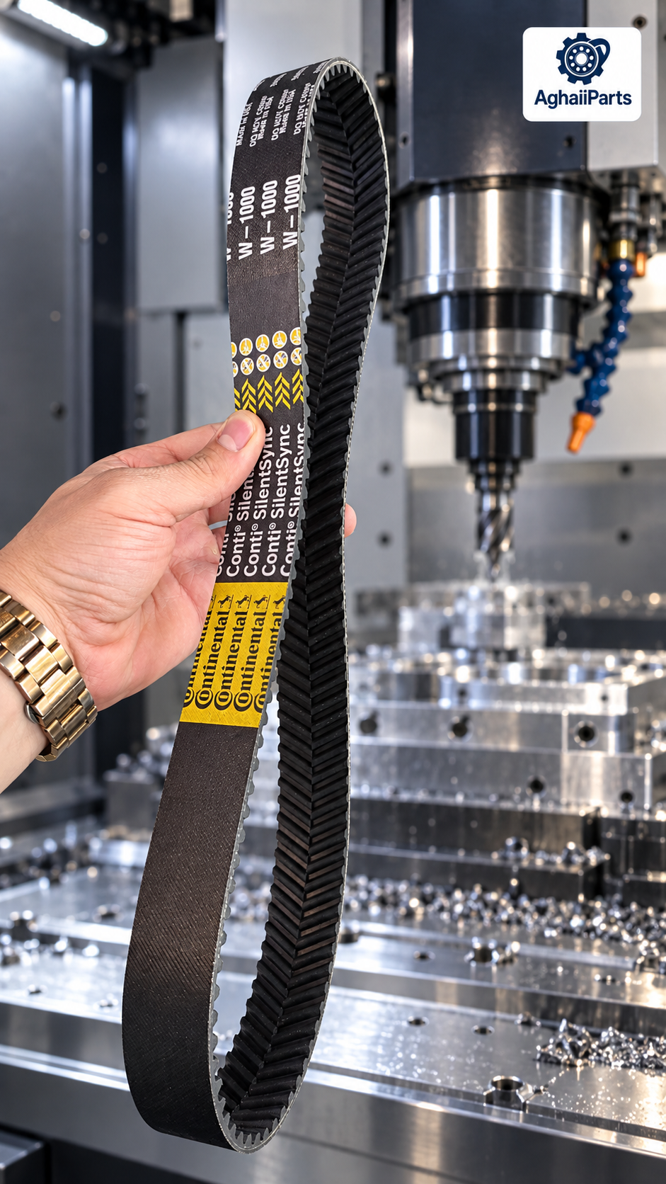 تسمه تایمینگ جناقی اسپیندل دستگاه فرز CNC